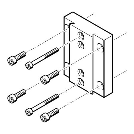 Festo Actuator Adapter Kit HMVA-DLA40 HMVA-DLA40